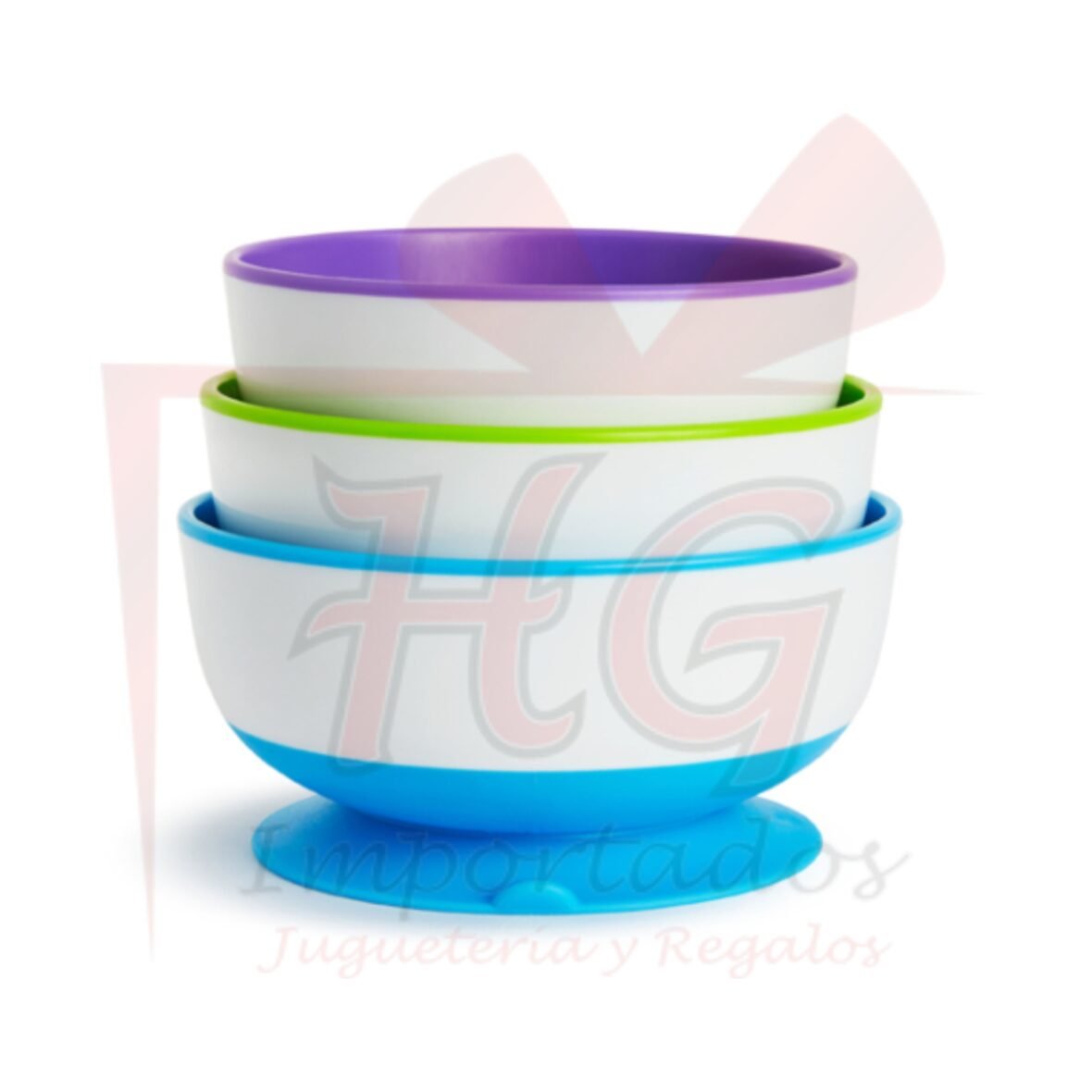 SET DE BOWLS C/ SISTEMA DE SUCCION (x 3unid)