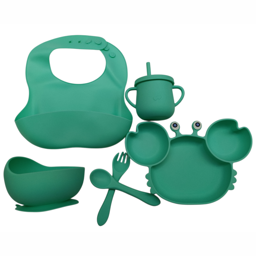 SET COMPLETO DE SILICONA CANGREJO CON VENTOSA