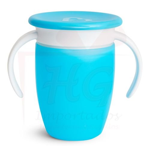 VASO CON ASAS Y PAJITA ABATIBLE TIP & SIP C/CLICK LOCK 207ML ANARANJADO -  Shopping del niño