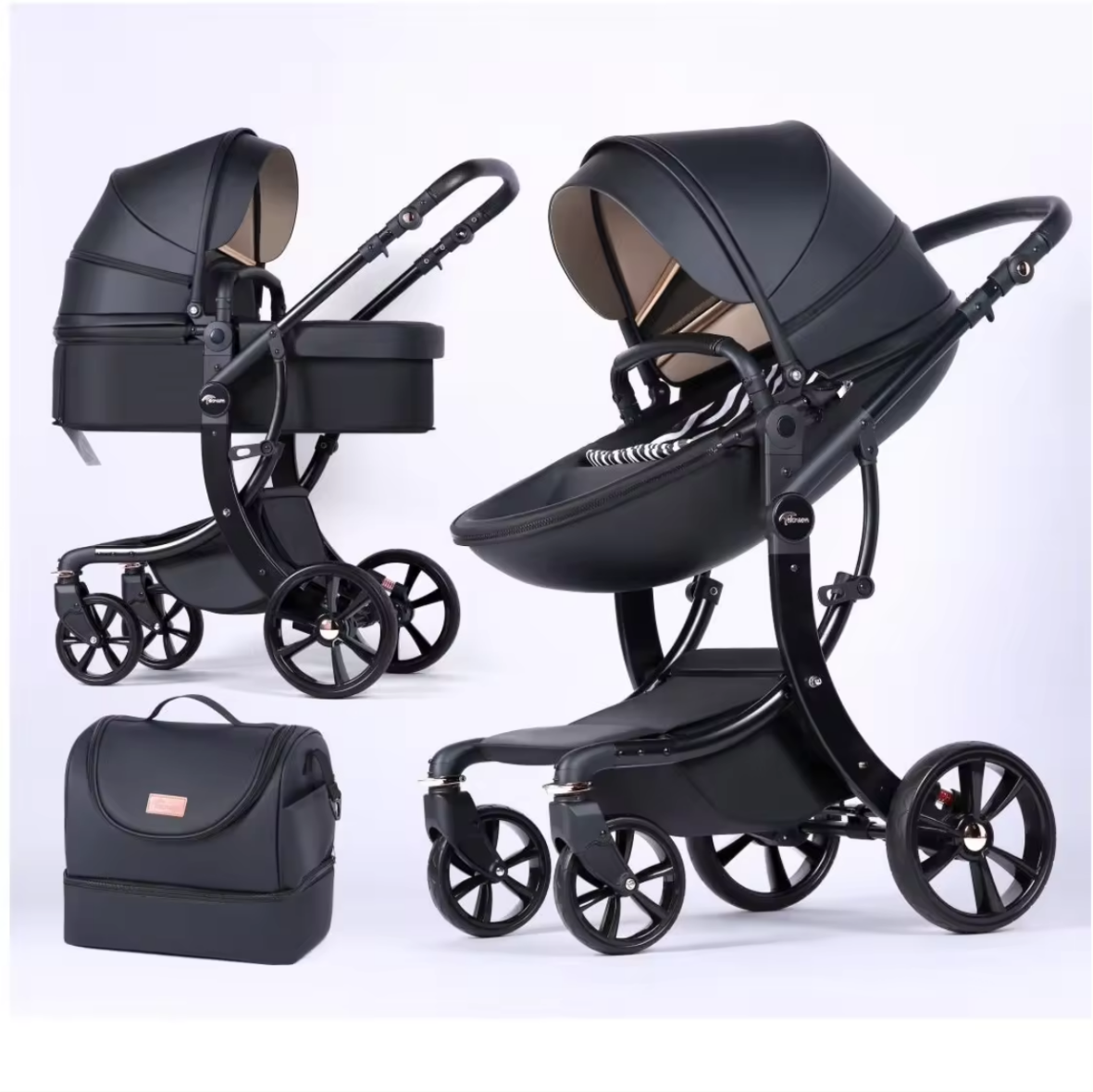 COCHE MOISES TULI BABY AIMILE 2 EN 1 NEGRO