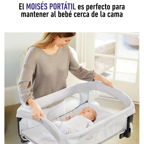 Cuna De Bebe Para Cama Bebe Con Corral Y Ruedas Colecho