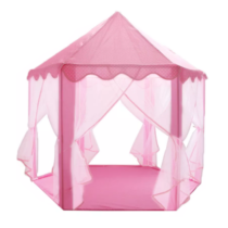 camping hexagonal-rosa