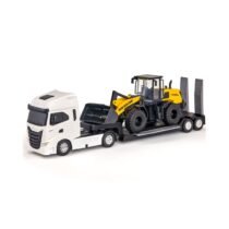 USUAL-BRINQUEDOS-IVECO-S-WAY-PLATAFORMA-NEW-HOLLAND-CONSTRUCTION-PA-CARREGADEIRA-REF-5584