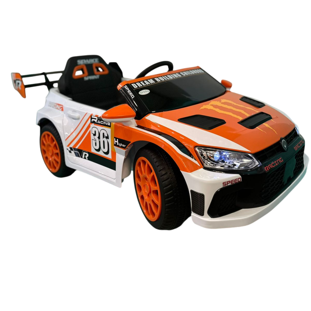 Auto Eléctrico Rally Racing TB Anaranjado